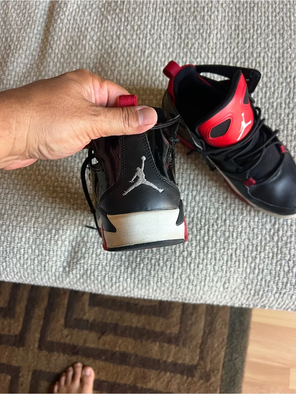 Air Jordan Flight Club ‘91 “Bred” – Men’s Size 8 red and black
